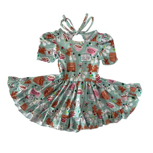 NEW Girlhood Gingerbread Holiday Dress - Picture 1 of 11